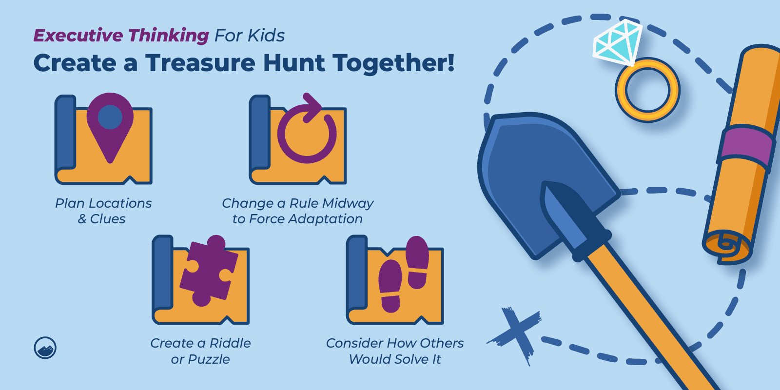 a close up of a shovel and some other items on a table