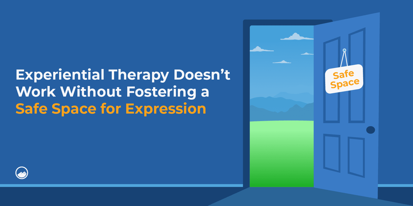 a blue door with a sign that says, experient therapy doesn ' t work without foster