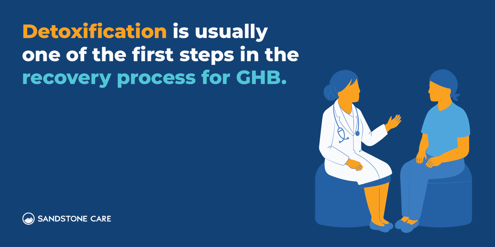 a woman sitting on a stool talking to a doctor