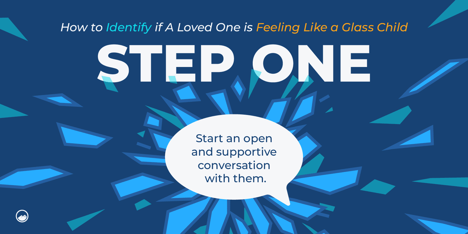 there is a speech bubble with the words step one in it