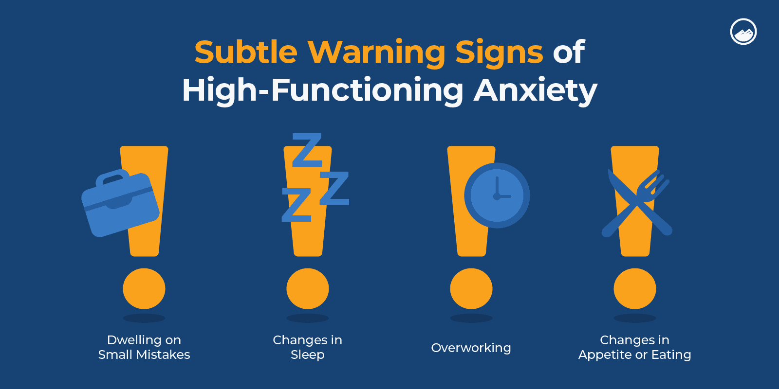 a diagram of the signs of high - functioning anxiety