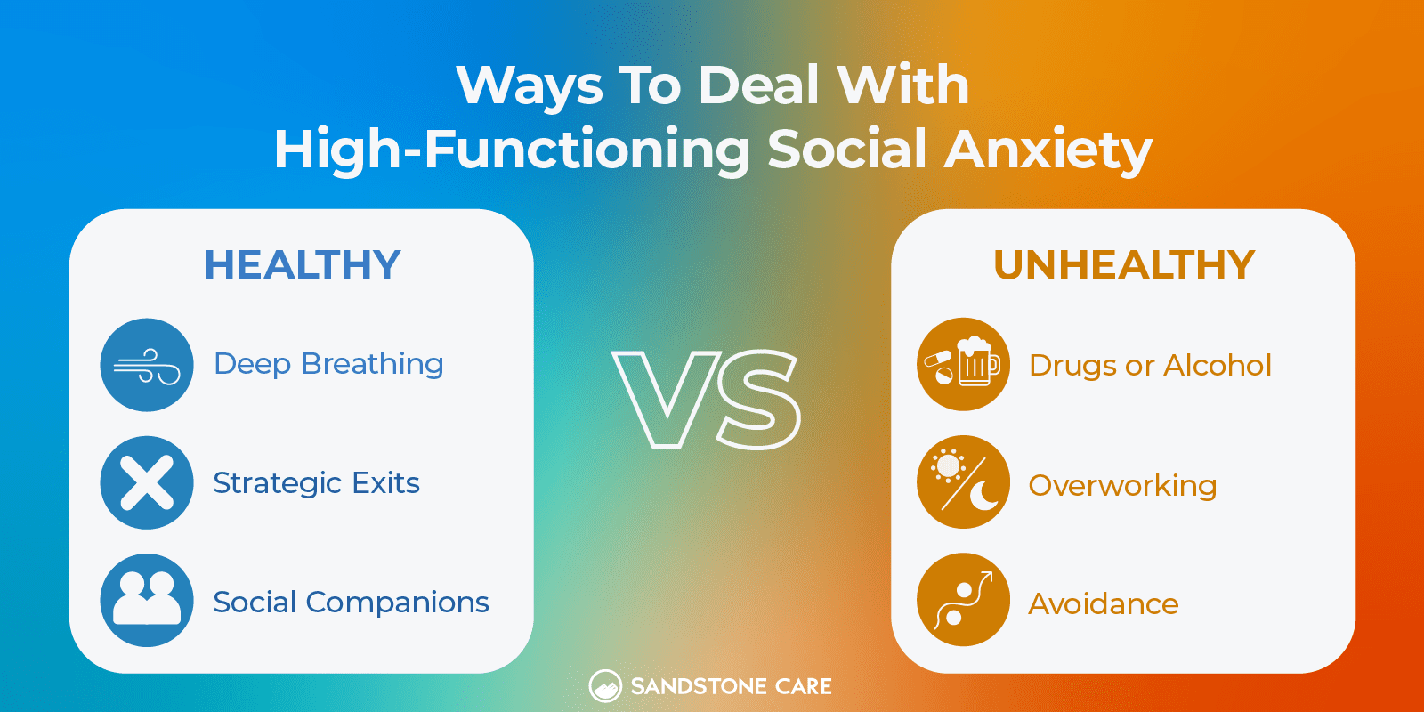 there are two different ways to deal with high functioning social anxiety