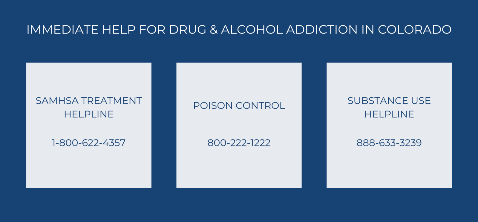 Local Colorado Addiction Resources