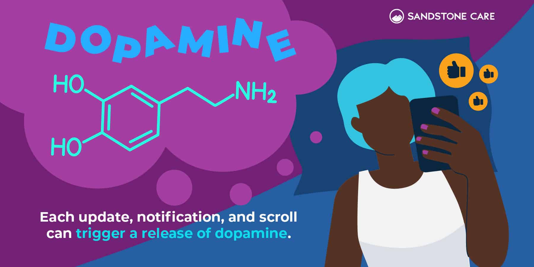 Each update, notification. and scroll can trigger a release of dopamine.
