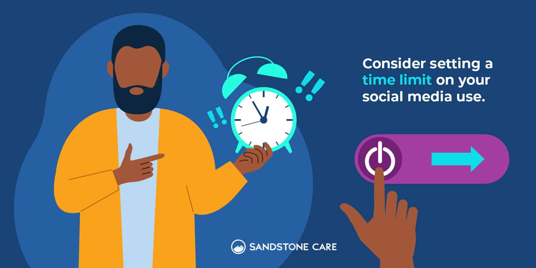 Consider setting a time limit on your social media use.