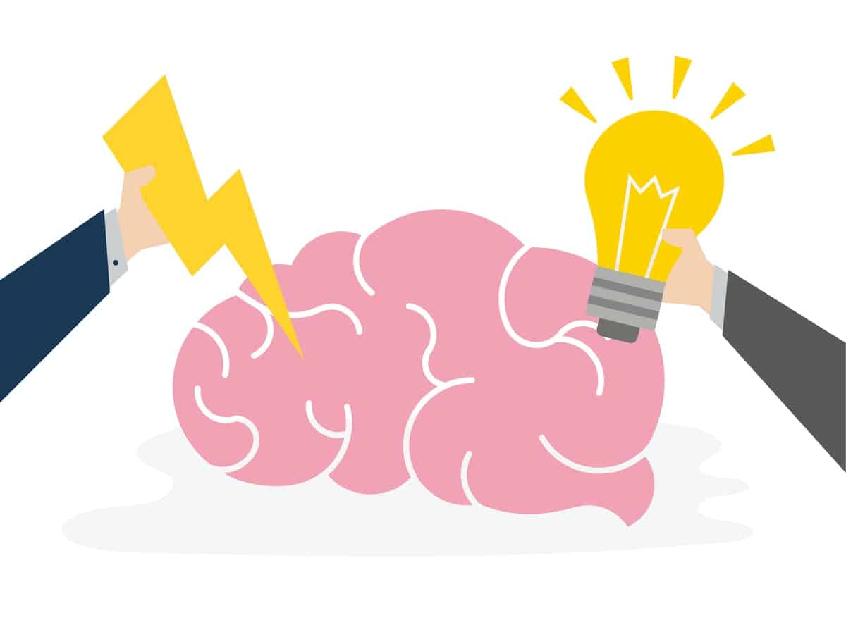 illustration of brain function and ideas