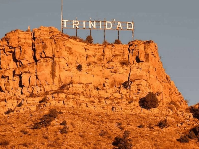 Trinidad Sign Post in the Mountains