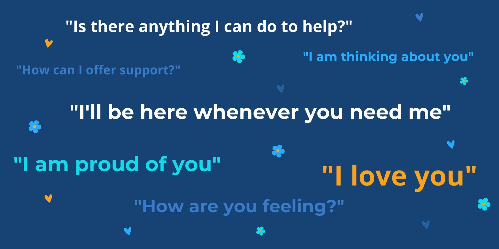 there is a blue background with a quote that says i love you