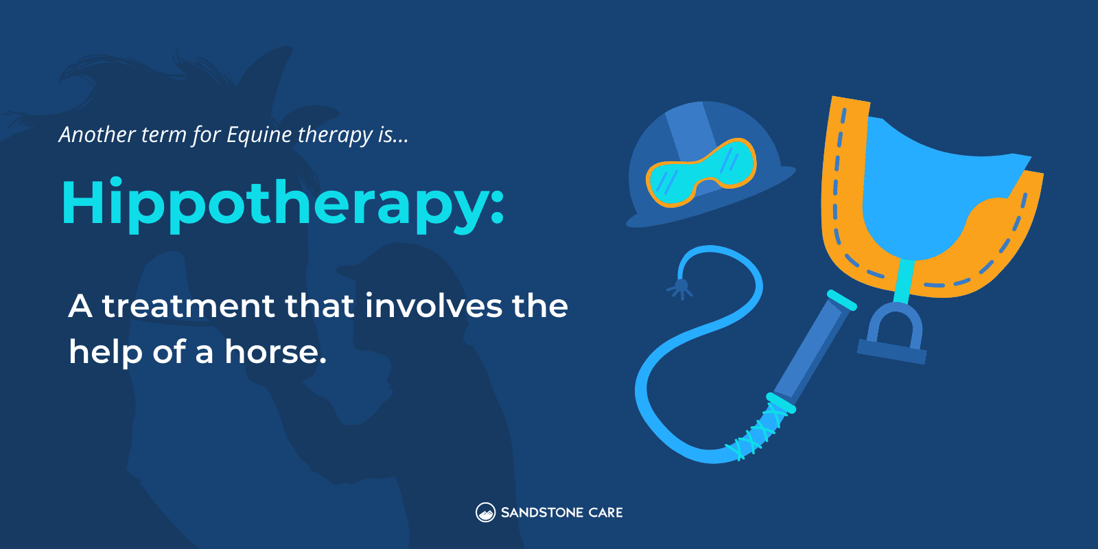 there is a poster with a picture of a person in a horse mask